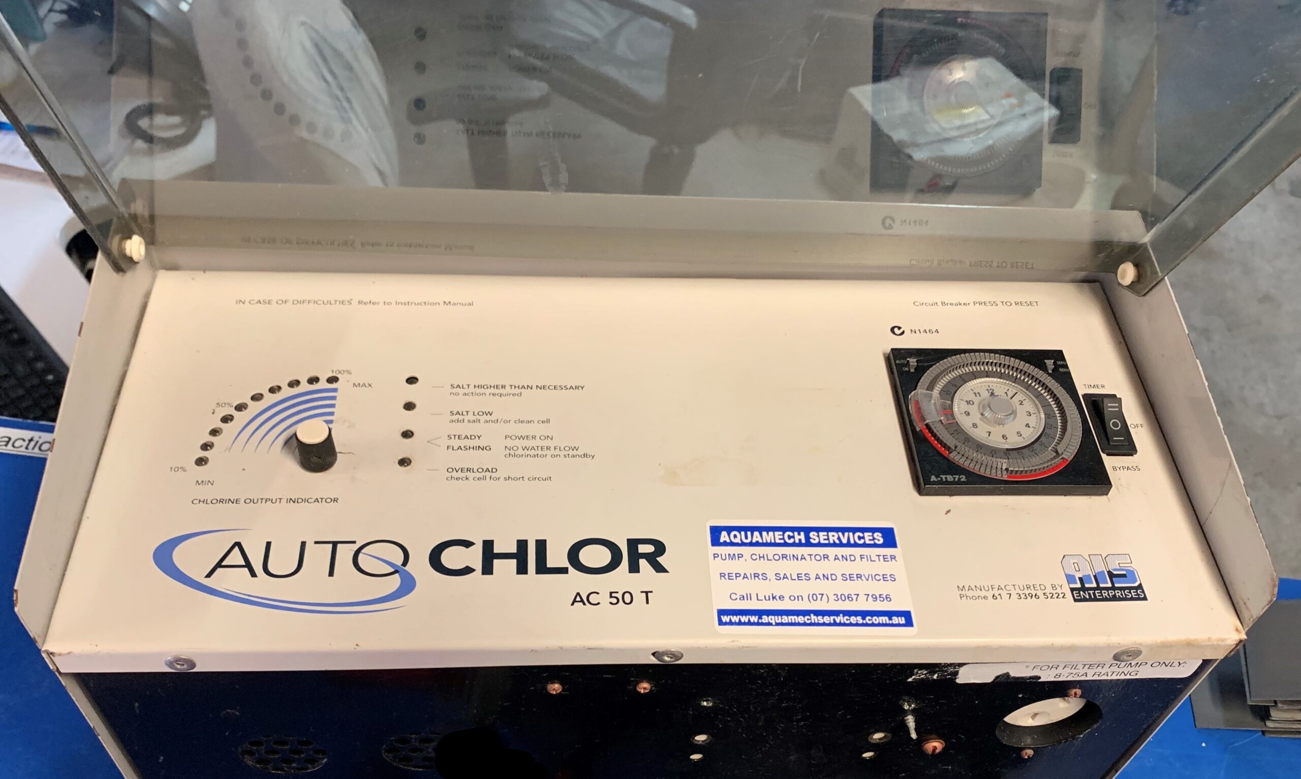 Autochlor AC50 chlorinator – Reconditioned – 12 month warranty